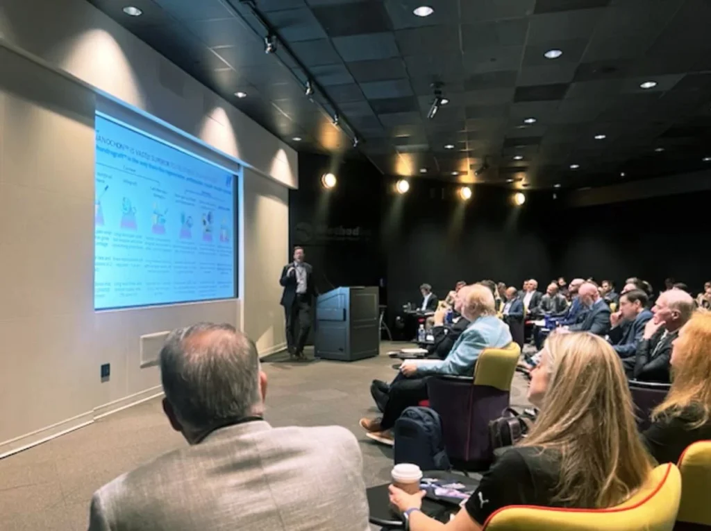 Ben Holmes of Nanochon presenting